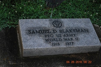 PFC Samuel D Blakeman 1918-1977