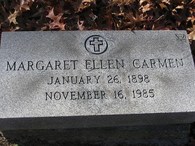 Margaret Ellen Burke Jan 26 1898-Nov 16 1985