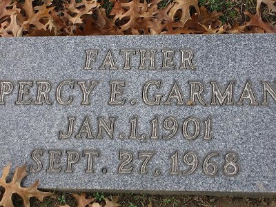 Percey E Carman Jan 1 1901-Sept 27 1968