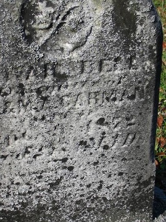 Sarah Bell Carman Died Sept 9 1872 