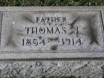 Thomas J Carman Aug 25 1854-Jun 16 1914 