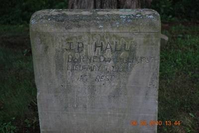 J P Hall Aug 16 1867-May 7 1935