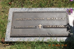 Martha Anna Koehn Jul 03, 1907 - Sep 19, 1995