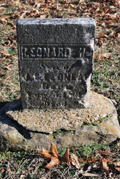 Leonard H O'Neal Aug 05 1828 - July 7 1848